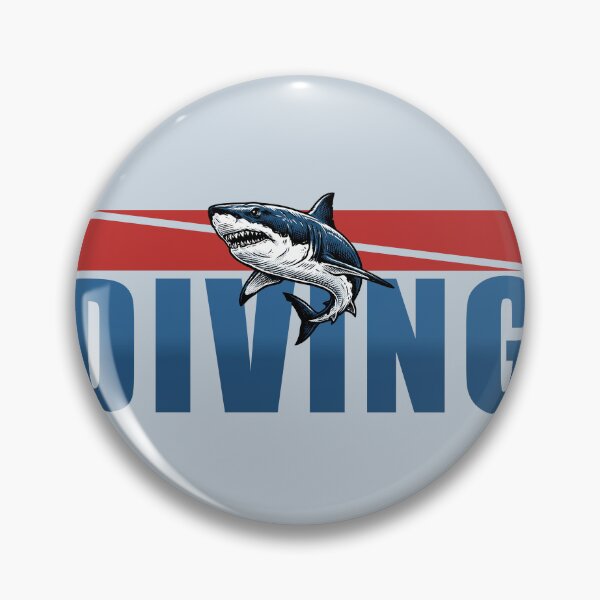 Item preview, Scuba Diving Great White Shark Diver Down Flag Ocean Graphic designed and sold by KiwiRider.