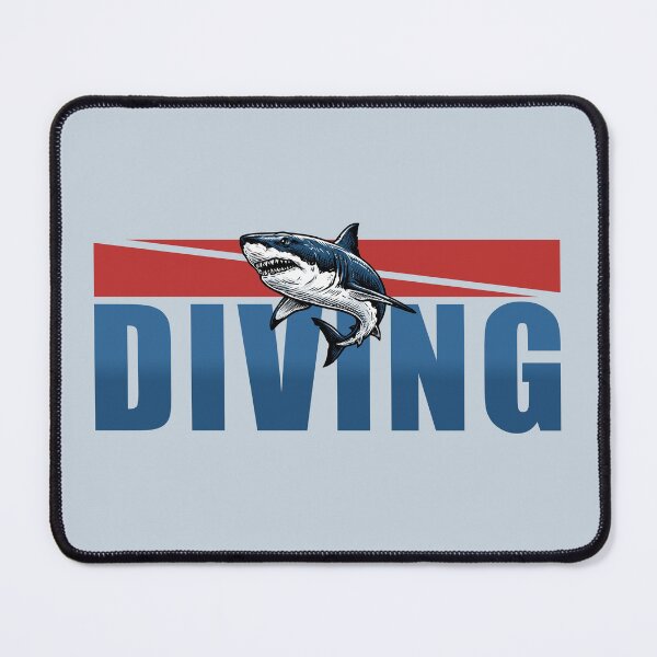 Item preview, Scuba Diving Great White Shark Diver Down Flag Ocean Graphic designed and sold by KiwiRider.