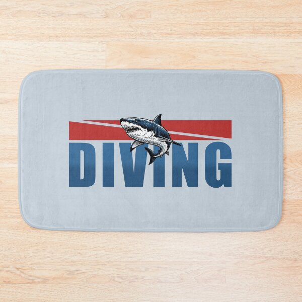 Item preview, Scuba Diving Great White Shark Diver Down Flag Ocean Graphic designed and sold by KiwiRider.