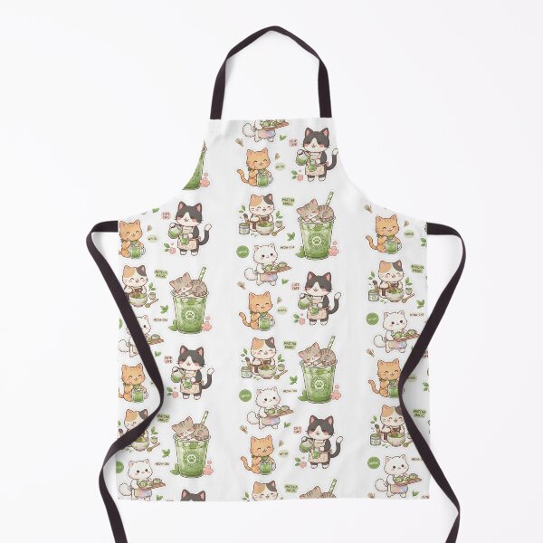 Item preview, Kawaii Cat Dessert Café Sticker | Cute Matcha & Pastry Chibi Cats designed and sold by yanderedev.