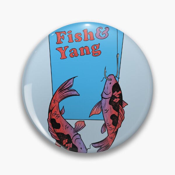 Item preview, Fish and Yang Funny Fishing Koi Fish Yin Yang Pun designed and sold by KiwiRider.