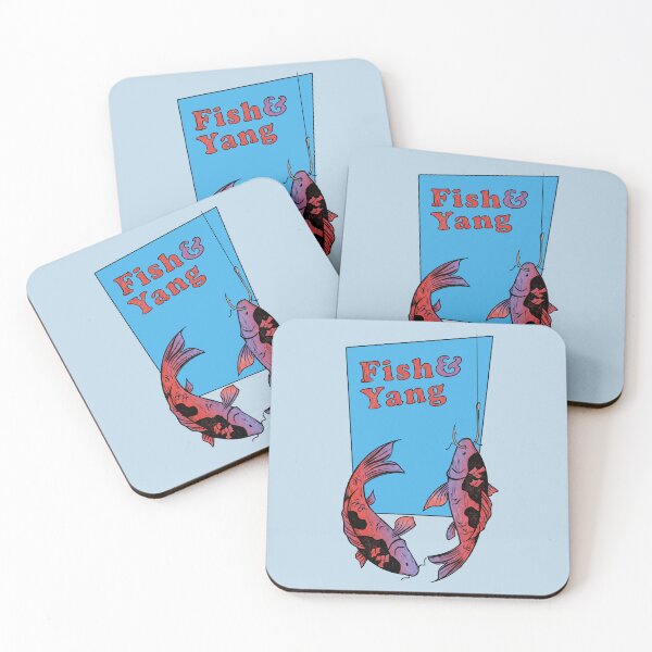 Item preview, Fish and Yang Funny Fishing Koi Fish Yin Yang Pun designed and sold by KiwiRider.