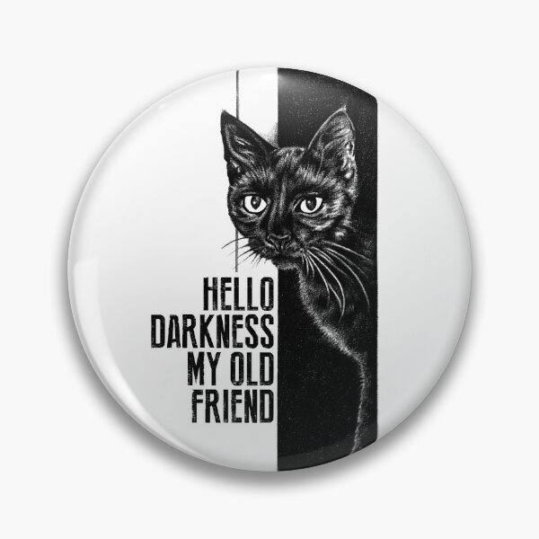 Item preview, Hola oscuridad, mi vieja amiga, boceto del gato negro V2 designed and sold by GritFX.