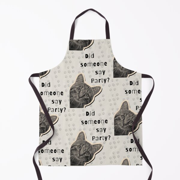 Item preview, Did Someone Say Party Halftone Cat Funny Animal Print designed and sold by Artemis & Woven Collective.