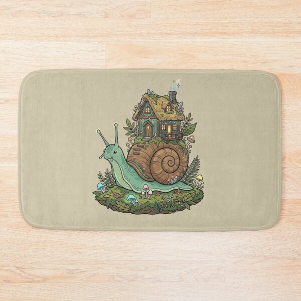 Item preview, Cute Snail with Tiny Cottage House Cottagecore  designed and sold by dreamkaistudios.