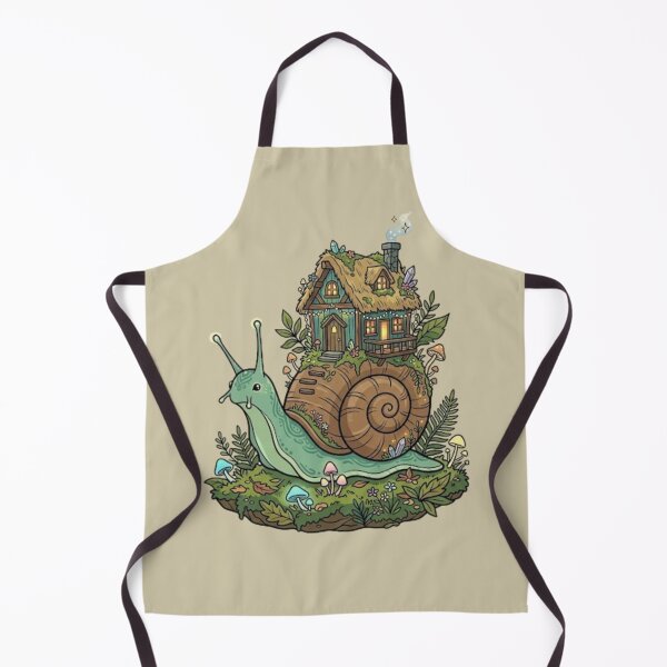 Item preview, Cute Snail with Tiny Cottage House Cottagecore designed and sold by dreamkaistudios.