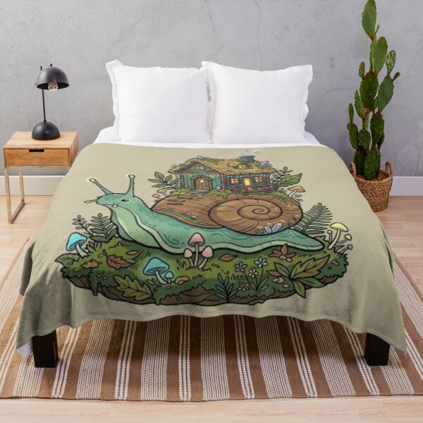 Item preview, Cute Snail with Tiny Cottage House Cottagecore designed and sold by dreamkaistudios.