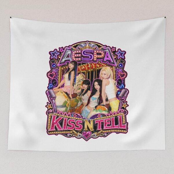 Item preview, aespa Y2K amusement park era OT4 MY collector edition print designed and sold by Valereekmerch.