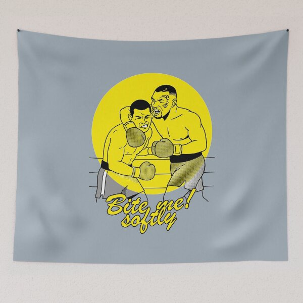 Item preview, Funny Boxing Ear Bite Parody Pop Culture Sports Humor designed and sold by KiwiRider.