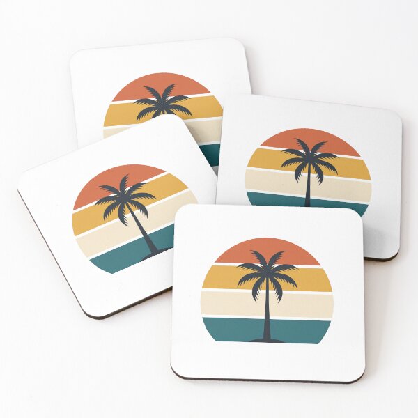 Item preview, Vintage 70s Retro Sunset Palm Tree designed and sold by pattman.