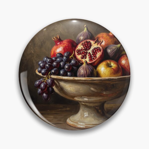 Item preview, Classic Fruit Still Life Pomegranate Baroque Oil Painting designed and sold by KiwiRider.