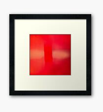 red abstract photograph Framed Print