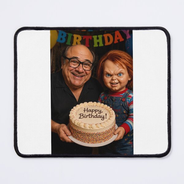 Item preview, Danny devito chucky horror movie film happy birthday funny meme memes parody designed and sold by CheeseBlueprint.