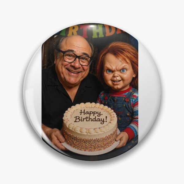 Item preview, Danny devito chucky horror movie film happy birthday funny meme memes parody designed and sold by CheeseBlueprint.