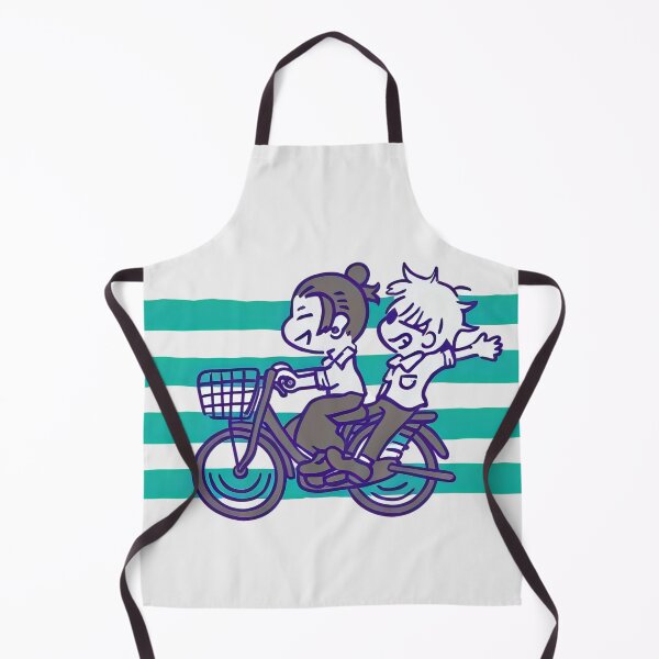 Item preview, Chibi Gojo and Geto Bike Ride designed and sold by PRINTATSTUDIO.
