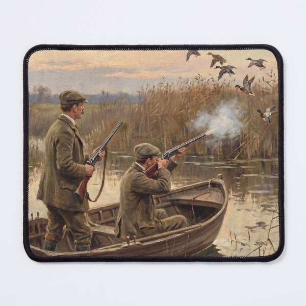 Item preview, Duck Hunting Vintage Waterfowl Shooting Classic Oil Painting designed and sold by KiwiRider.