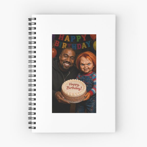 Item preview, Kanye west chucky horror movie film happy birthday funny meme memes parody designed and sold by CheeseBlueprint.