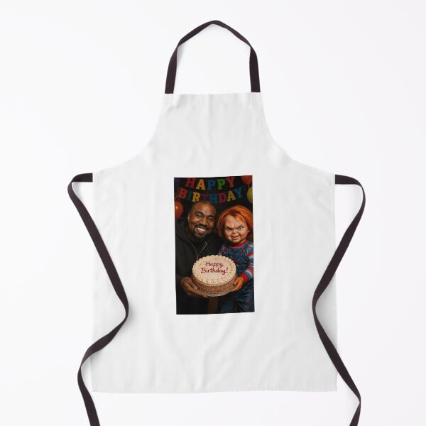Item preview, Kanye west chucky horror movie film happy birthday funny meme memes parody designed and sold by CheeseBlueprint.