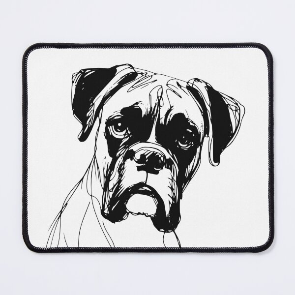 Item preview, Boxer Dog Scribble Portrait – Loyal and Lovable designed and sold by pixiedustpaint.