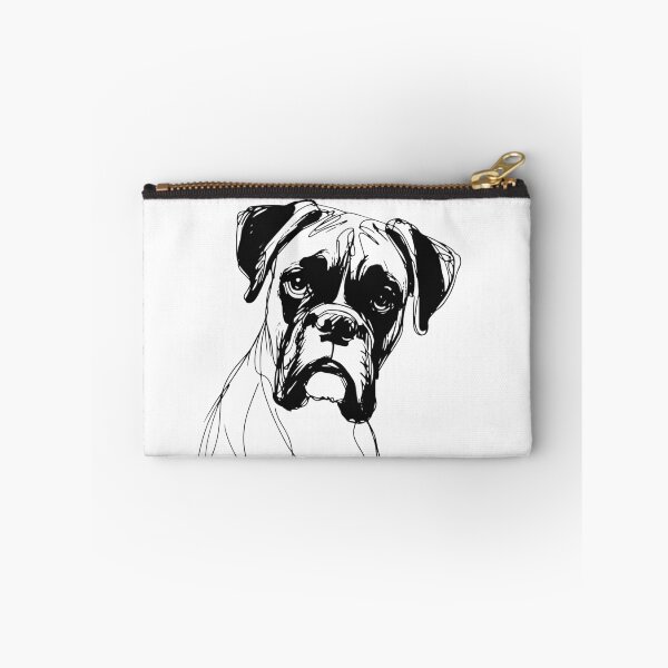Item preview, Boxer Dog Scribble Portrait – Loyal and Lovable designed and sold by pixiedustpaint.