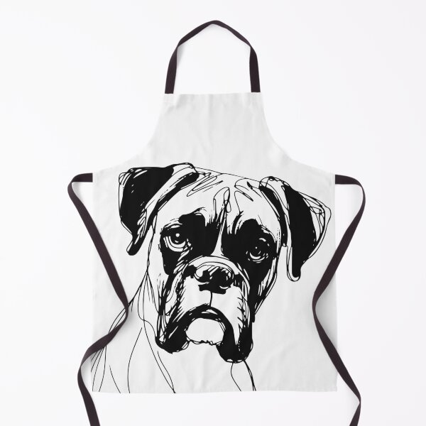 Item preview, Boxer Dog Scribble Portrait – Loyal and Lovable designed and sold by pixiedustpaint.