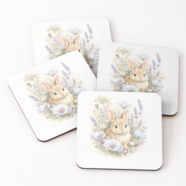 Item preview, The Little Wildflower Rabbit – Botanical Bunny T-Shirt designed and sold by FunscapeHQ.