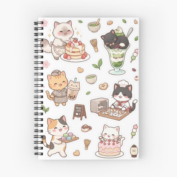 Item preview, Cute Matcha & Pastry Chibi Cats designed and sold by yanderedev.