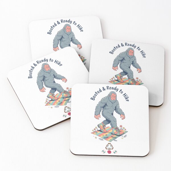 Item preview, "Booted & Ready to Hike" - The Stylish Sasquatch designed and sold by Whimsy Trail Co.