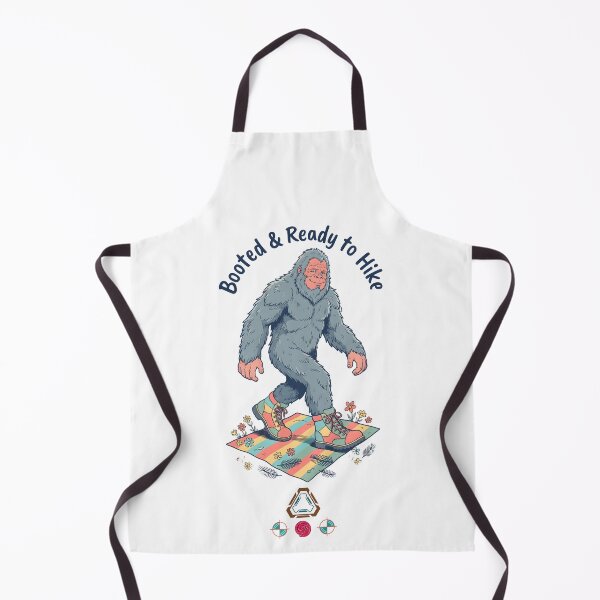 Item preview, "Booted & Ready to Hike" - The Stylish Sasquatch designed and sold by Whimsy Trail Co.