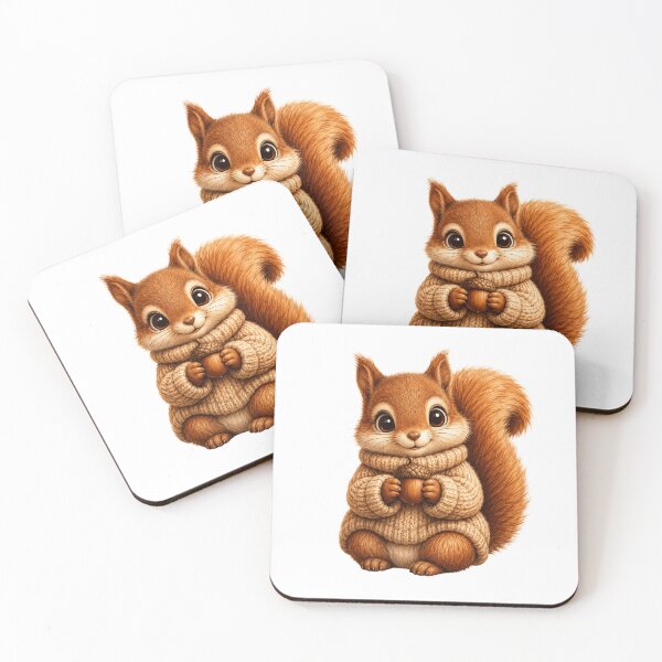 Item preview, Cozy Squirrel with Acorn designed and sold by RoPrincess.