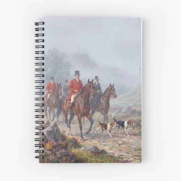 Item preview, Victorian Equestrian Fox Hunting Misty Mountain Oil Painting designed and sold by KiwiRider.