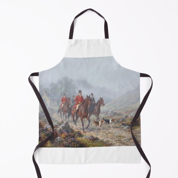 Item preview, Victorian Equestrian Fox Hunting Misty Mountain Oil Painting designed and sold by KiwiRider.