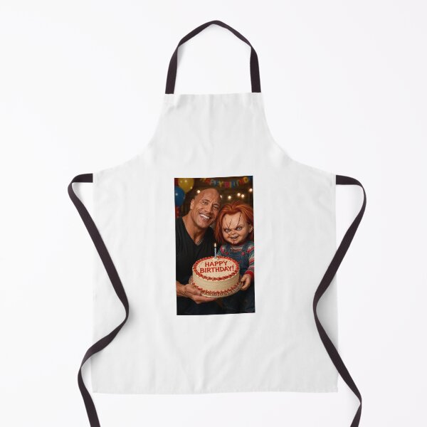 Item preview, Dwayne johnson the rock chucky horror movie film happy birthday funny meme memes parody designed and sold by CheeseBlueprint.
