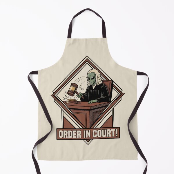 Item preview, Alien Judge Order In Court Retro Comic Law Graphic designed and sold by DuckOddity.