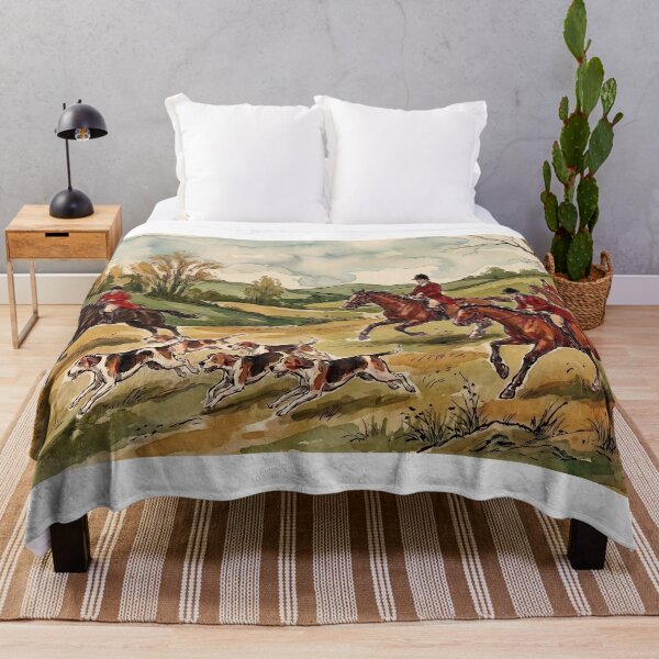 Item preview, Traditional Fox Hunting Equestrian Horse Riding Countryside Watercolor designed and sold by KiwiRider.