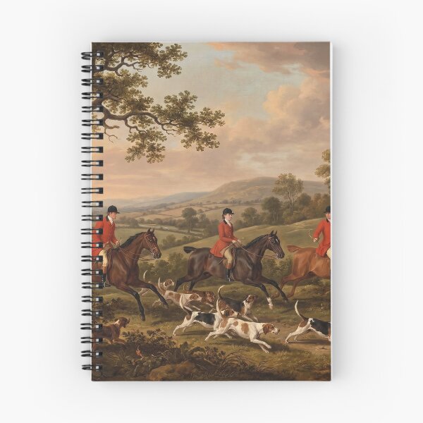 Item preview, Equestrian Horse Riding Hunt Classic English Countryside Oil Painting designed and sold by KiwiRider.