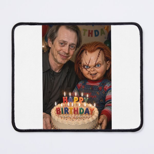 Item preview, Steve buscemi chucky horror movie film happy birthday funny meme memes parody designed and sold by CheeseBlueprint.