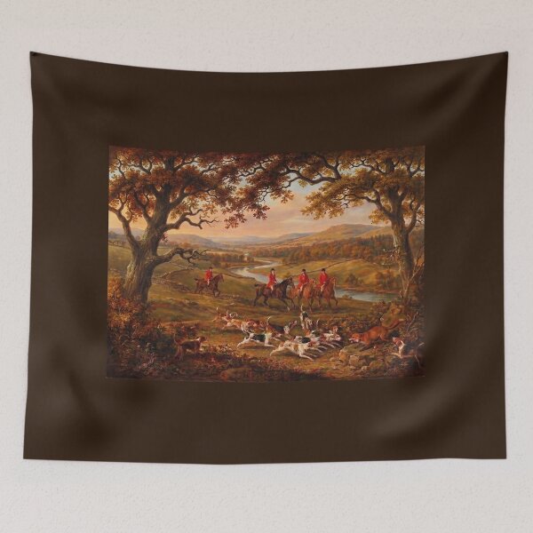 Item preview, Traditional Fox Hunting English Countryside Classic Oil Painting 1/1 designed and sold by KiwiRider.