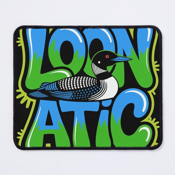 Item preview, Loonatic Lake Bird Colorful Nature Pun Design designed and sold by Brennankells32.