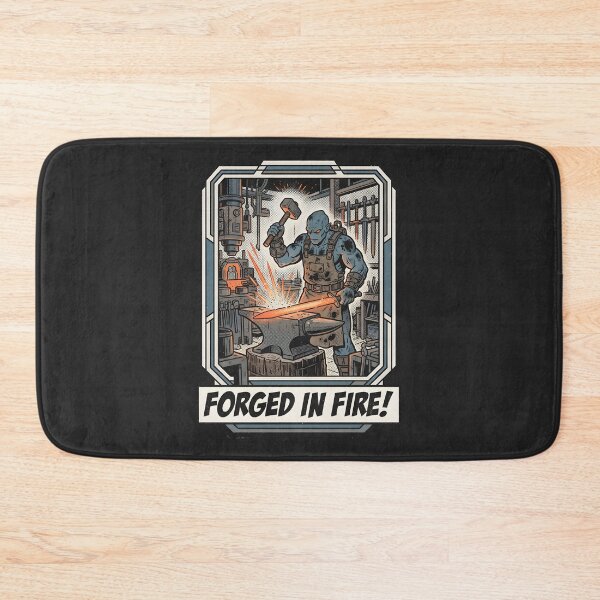 Item preview, Alien Blacksmith Forged In Fire Retro Weapon Graphic designed and sold by DuckOddity.