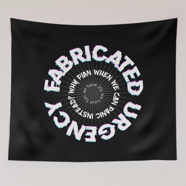 Item preview, fabricated urgency - circle logo designed and sold by QullArt.