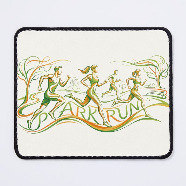 Item preview, Parkrun Dynamic Swirl Line Art Outdoor Runners 5k designed and sold by KiwiRider.