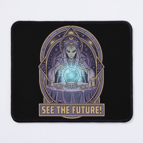 Item preview, Alien Fortune Teller See The Future Retro Mystic Graphic designed and sold by DuckOddity.