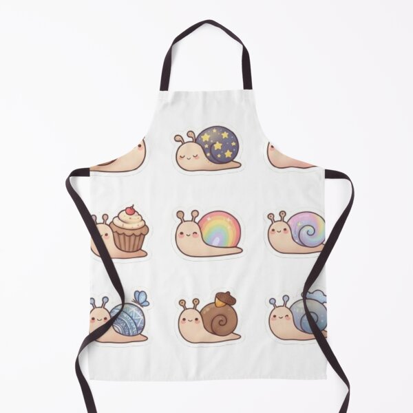 Item preview, Magical Kawaii Snails - Cute and Colorful Sticker Set designed and sold by Purpleclomb.