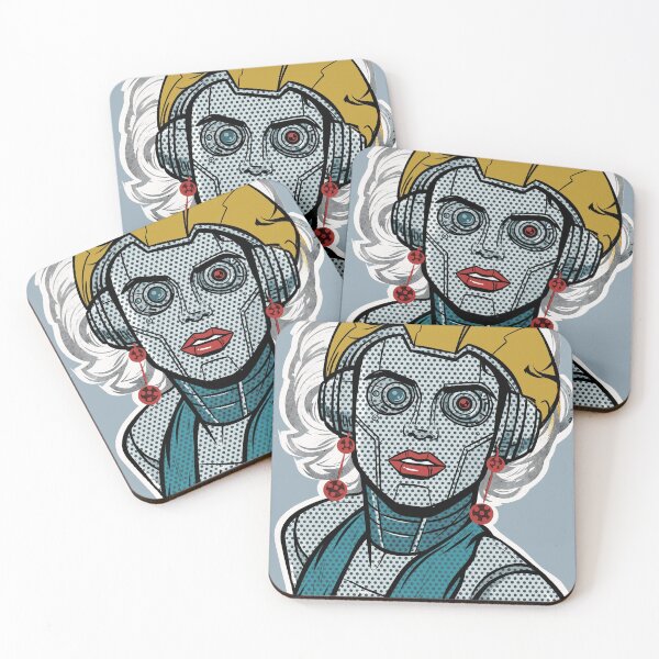Item preview, Retro Pop Art Robot Woman Cyberpunk Cyborg Comic designed and sold by KiwiRider.
