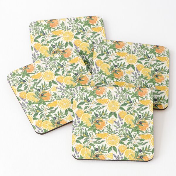 Item preview, Mediterranean Citrus Garden Pattern designed and sold by YanezFranco.