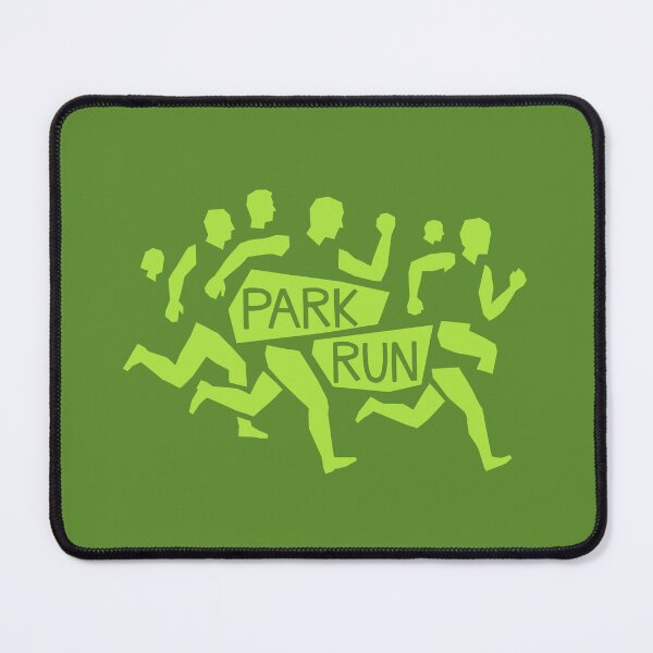 Item preview, Park Run Neon Green Runners Silhouette Athletic Graphic designed and sold by KiwiRider.