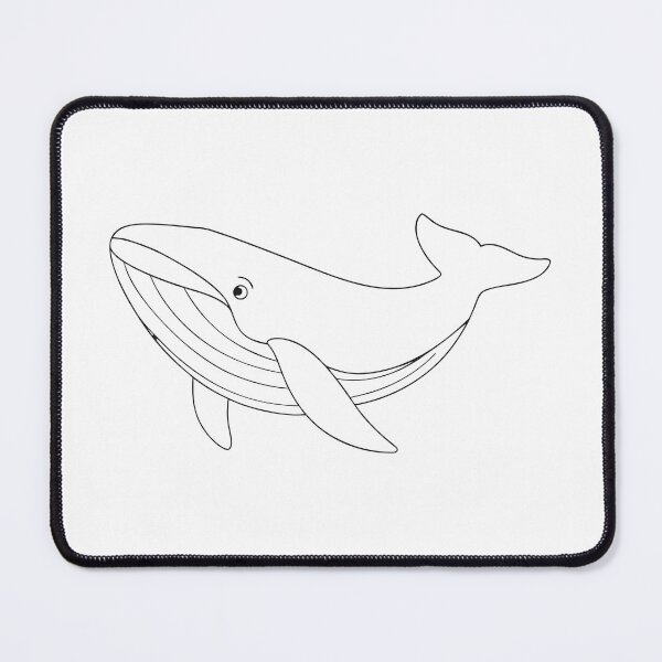 Item preview, Humpback Whale Elegant 1 Line Art Gift designed and sold by OneLine Studio.