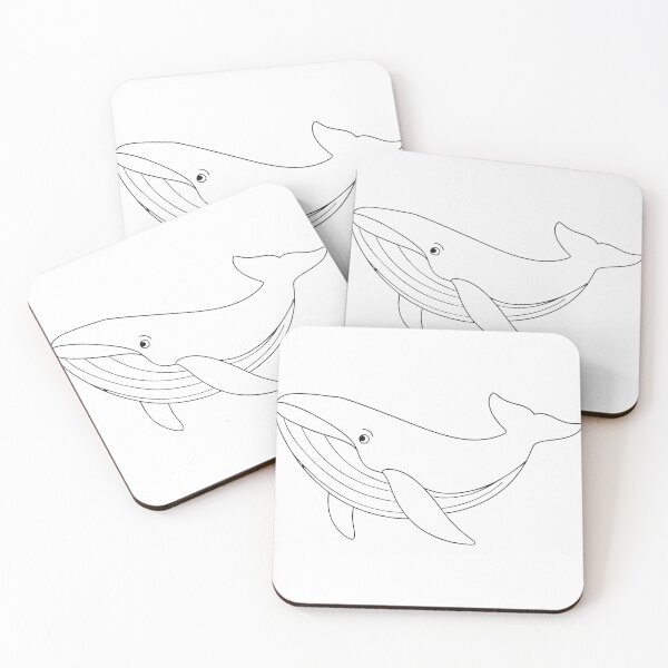 Item preview, Humpback Whale Elegant 1 Line Art Gift designed and sold by OneLine Studio.