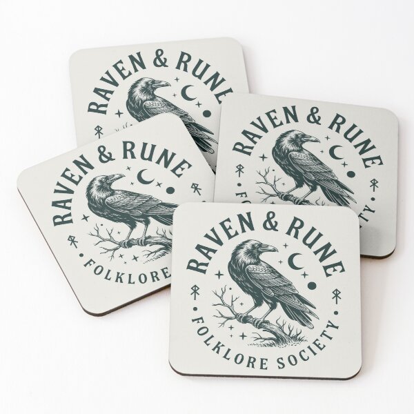 Item preview, Raven and Rune Folklore Society Vintage Nordic Bird Design designed and sold by Brennankells32.